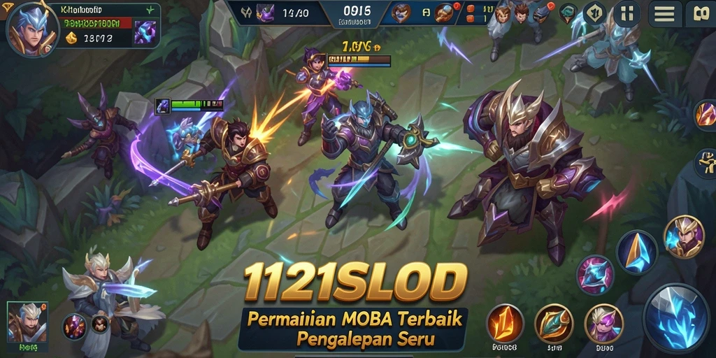 Tampilan menarik saat gameplay <strong>1121SLOT</strong> di dunia MOBA yang seru.