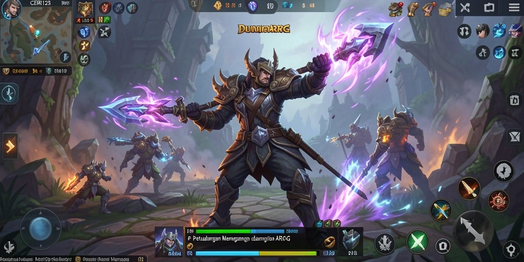Tampilan gameplay yang mendebarkan dalam dunia ARPG.