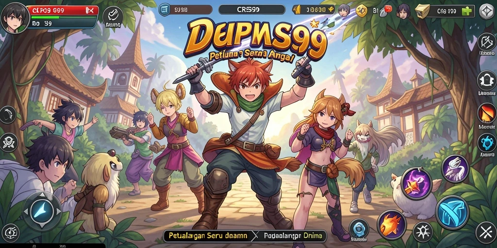 Tampilan gameplay yang menarik dari CRS99 dengan karakter anime.