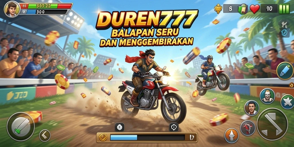 Tampilan gameplay DUREN777 yang menarik dan menantang.