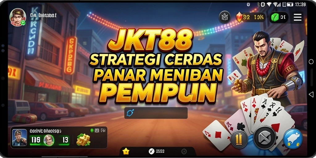 Screenshot JKT88 menampilkan aksi pertempuran strategis di medan tempur.