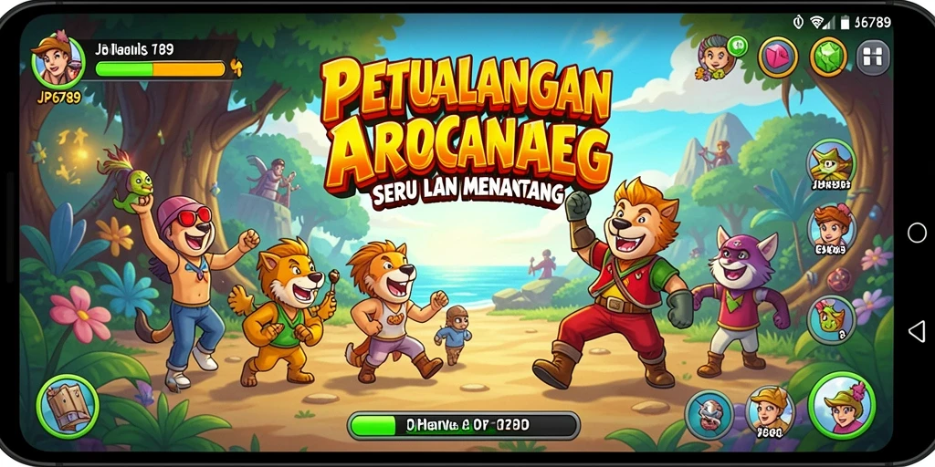 Screenshot gameplay JP6789 menunjukkan keseruan dalam menyelesaikan level.