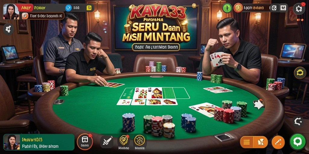 Tampilan menarik dari gameplay Poker KAYA33.