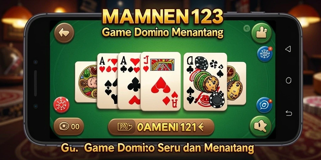 Tampilan gameplay MAMEN123 yang menarik saat permainan Domino.