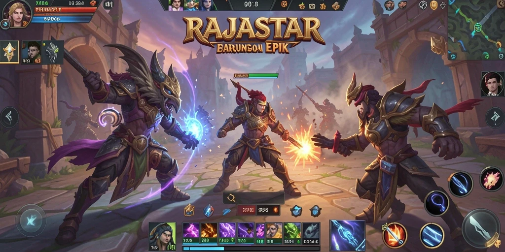 Gameplay seru di dunia <strong>RAJASTAR</strong> yang menegangkan.