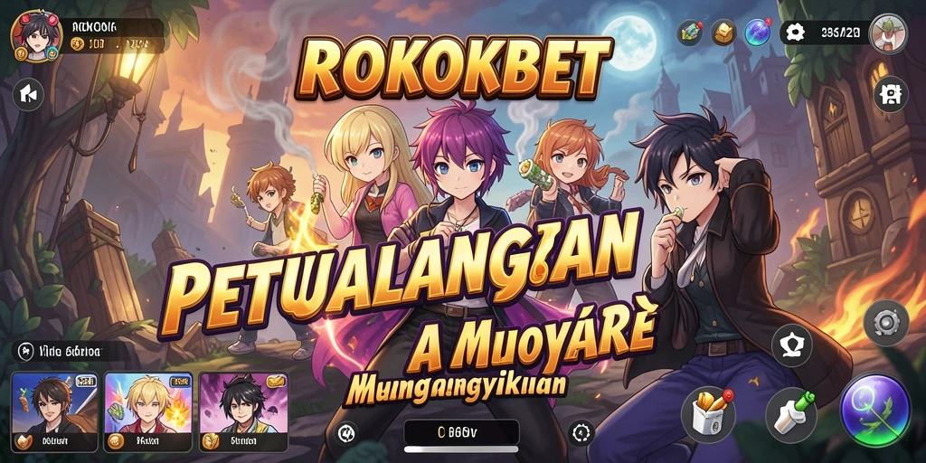 Tampilan gameplay ROKOKBET yang menarik dan penuh warna.