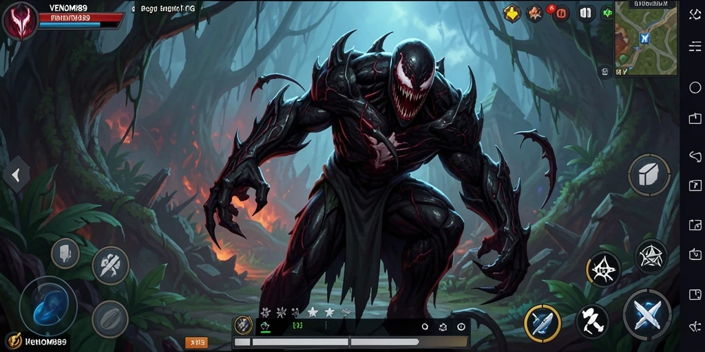 Tampilan gameplay VENOM889 yang menakjubkan dan mendalam dalam RPG.